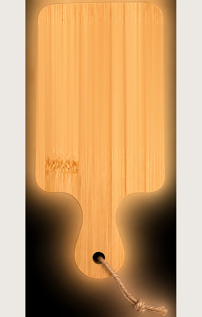 A plain bamboo board before engraving